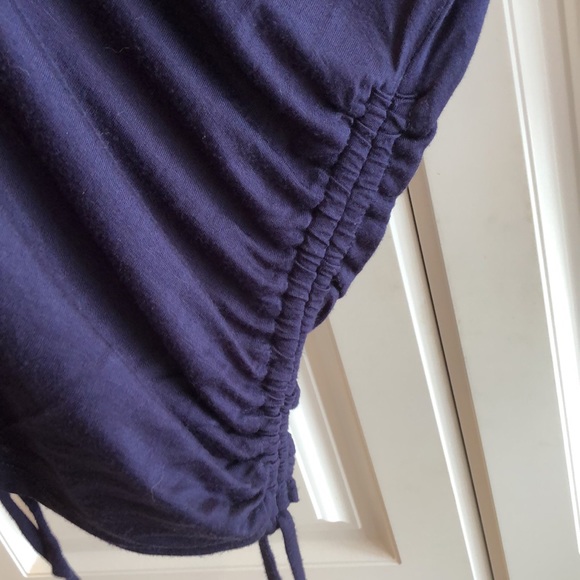 🦋Soho Soft tee scrunched tied sides, rounded hem lightweight long sleeved top - Picture 2 of 8